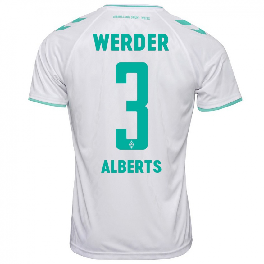 Herren Christopher Alberts #3 Weiß Auswärtstrikot Trikot 2023/24 T-Shirt Österreich