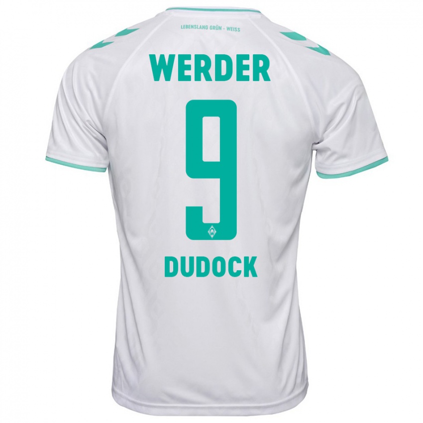 Herren Joshua Dudock #9 Weiß Auswärtstrikot Trikot 2023/24 T-Shirt Österreich