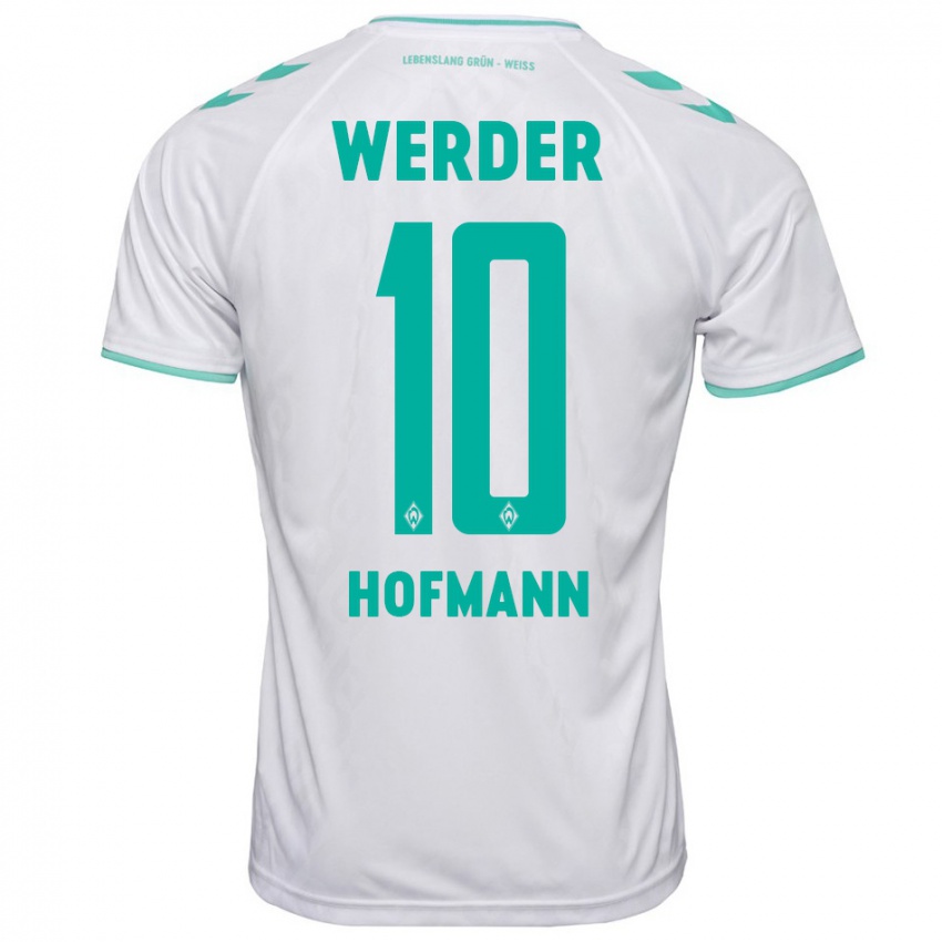 Herren Justin Hofmann #10 Weiß Auswärtstrikot Trikot 2023/24 T-Shirt Österreich