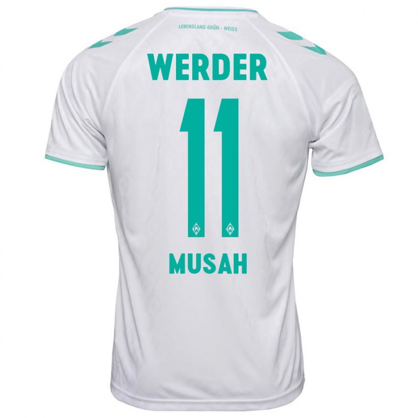 Herren Salim Musah #11 Weiß Auswärtstrikot Trikot 2023/24 T-Shirt Österreich