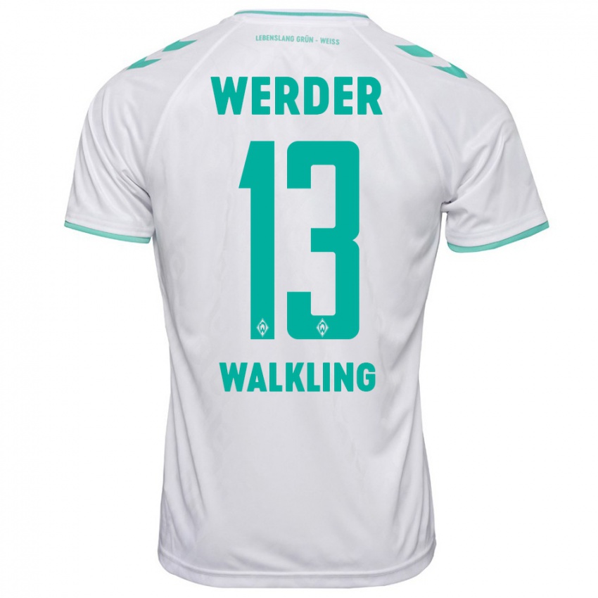 Herren Ricarda Walkling #13 Weiß Auswärtstrikot Trikot 2023/24 T-Shirt Österreich