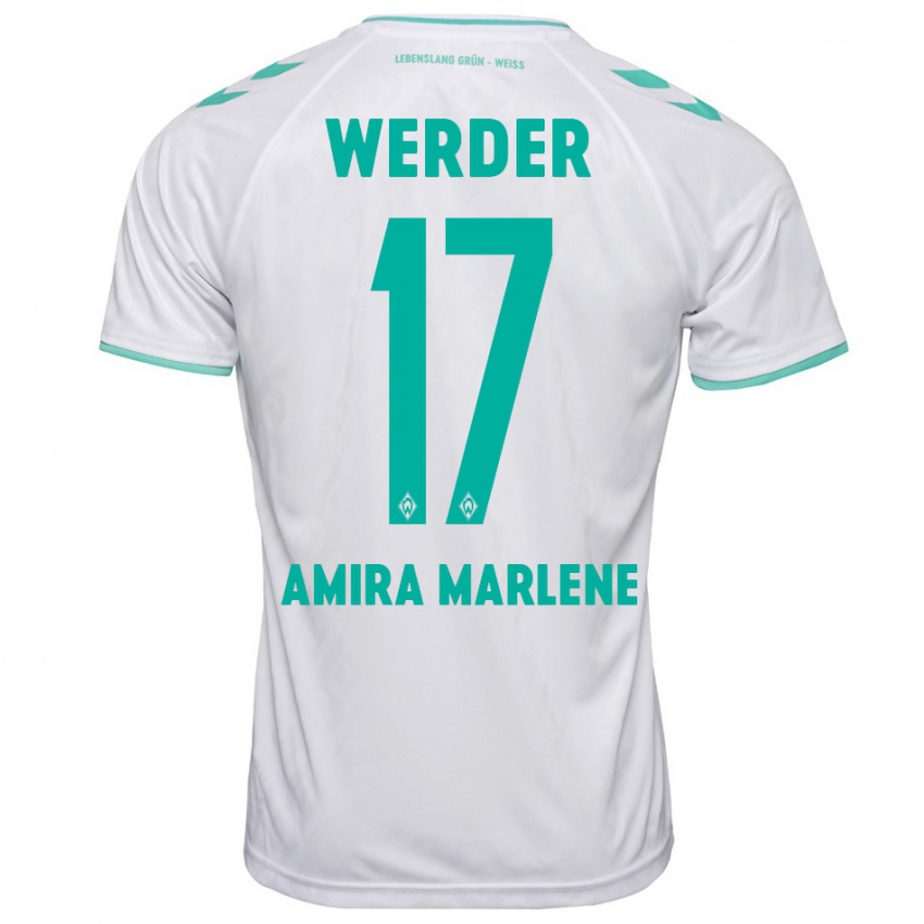 Herren Amira Marlene Dahl #17 Weiß Auswärtstrikot Trikot 2023/24 T-Shirt Österreich