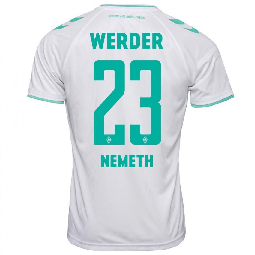 Herren Hanna Nemeth #23 Weiß Auswärtstrikot Trikot 2023/24 T-Shirt Österreich