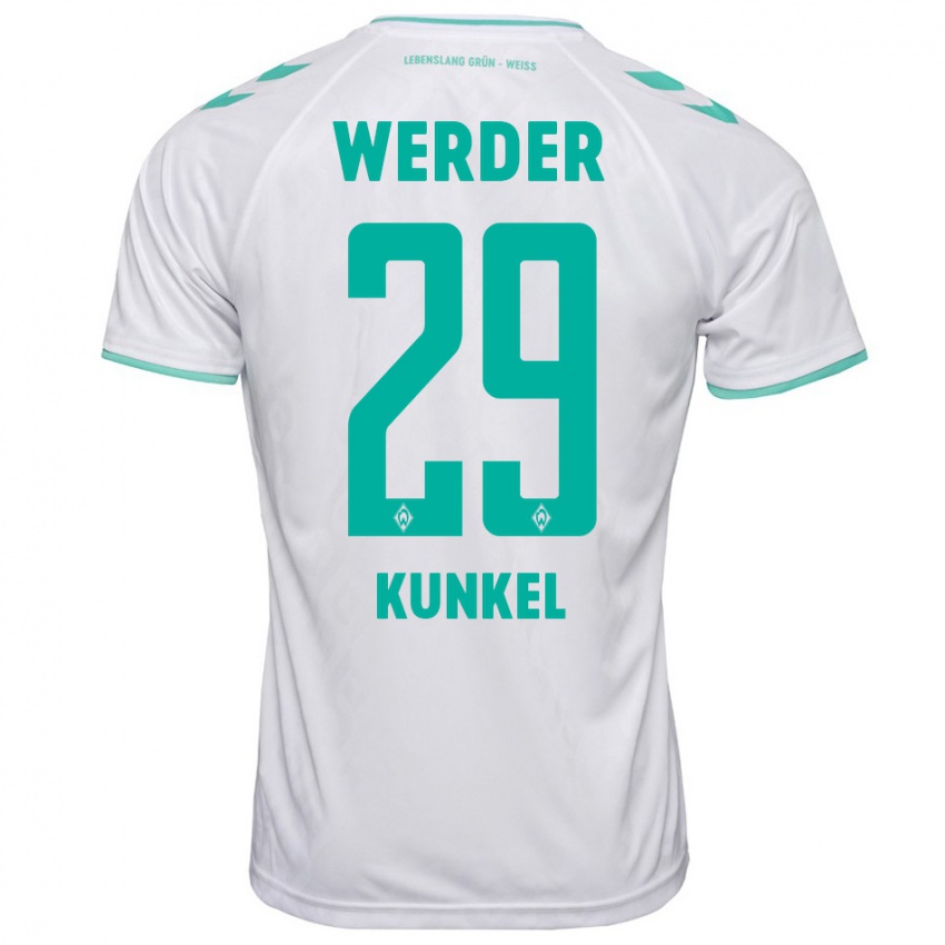 Herren Melina Kunkel #29 Weiß Auswärtstrikot Trikot 2023/24 T-Shirt Österreich