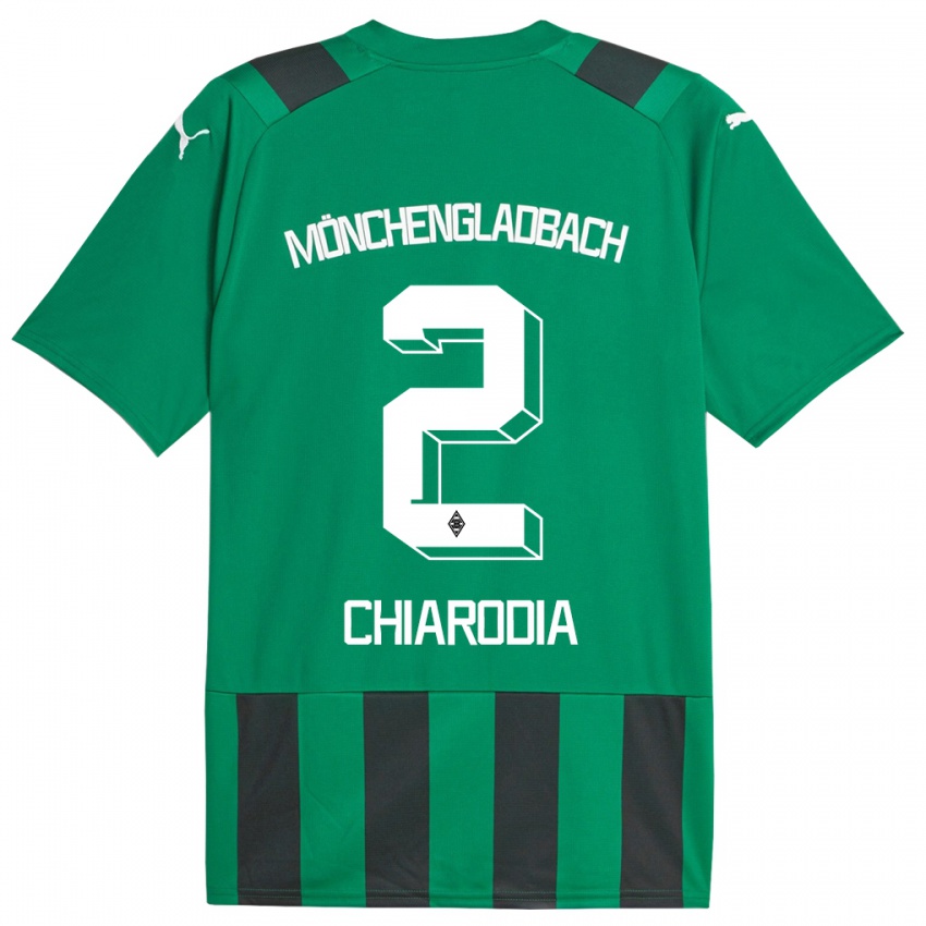 Herren Fabio Chiarodia #2 Schwarz Grün Auswärtstrikot Trikot 2023/24 T-Shirt Österreich