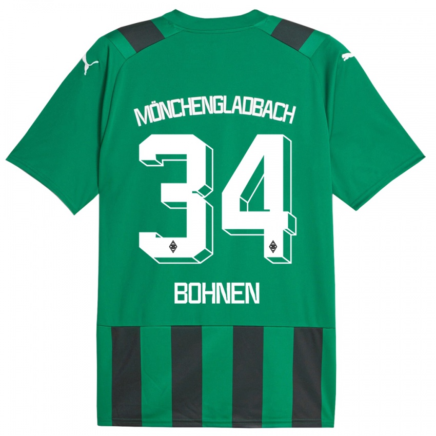 Herren Bohnen #34 Schwarz Grün Auswärtstrikot Trikot 2023/24 T-Shirt Österreich