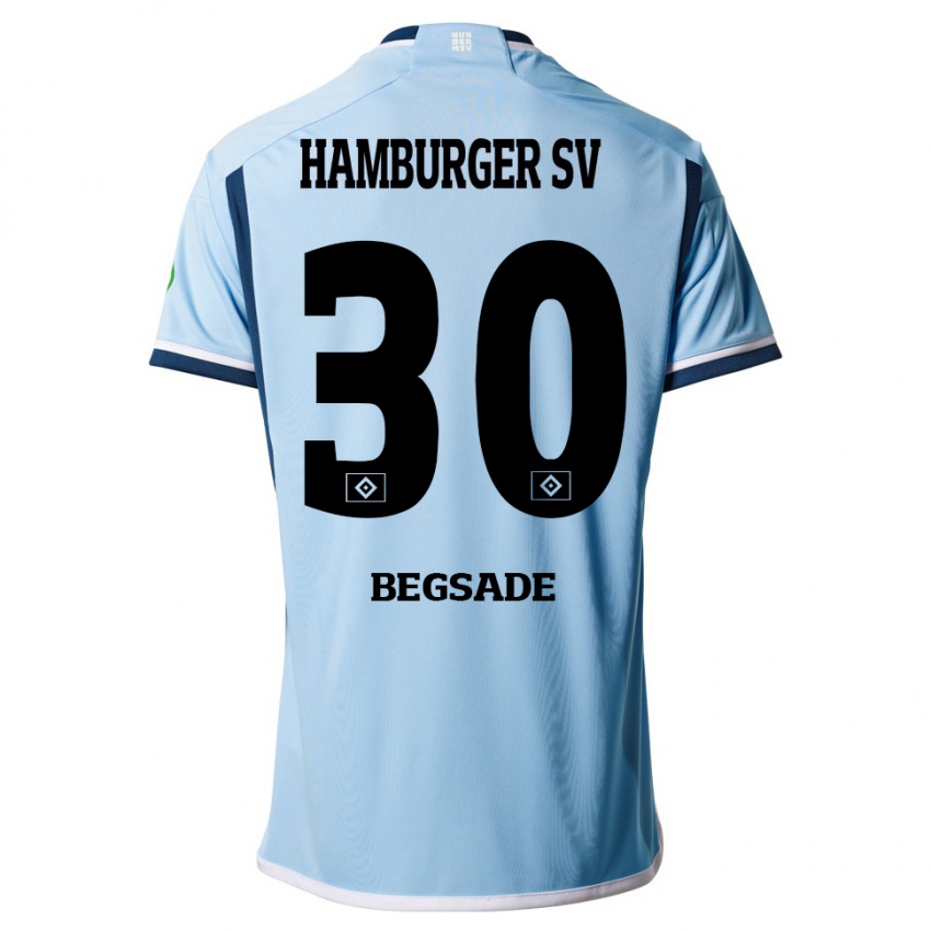 Herren Soheil Begsade #30 Blau Auswärtstrikot Trikot 2023/24 T-Shirt Österreich