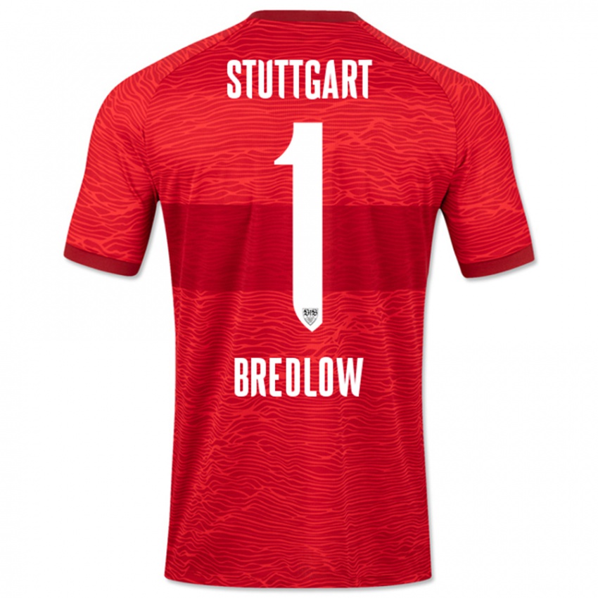 Herren Fabian Bredlow #1 Rot Auswärtstrikot Trikot 2023/24 T-Shirt Österreich