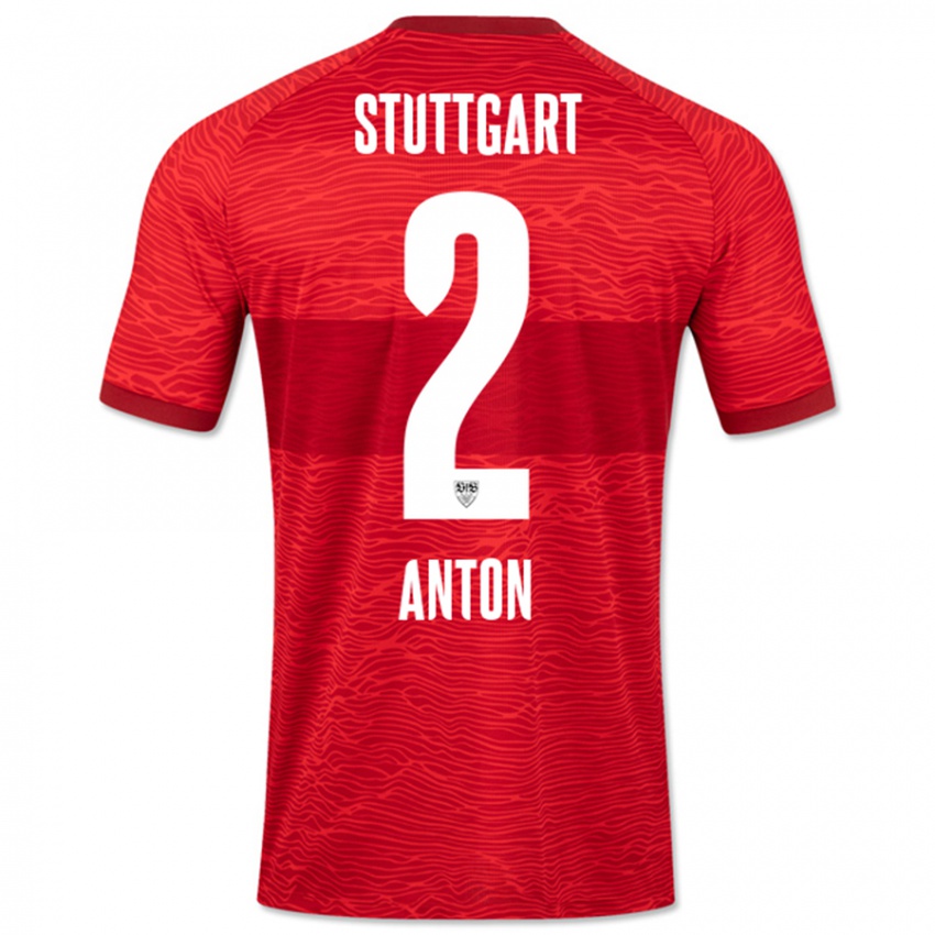 Herren Waldemar Anton #2 Rot Auswärtstrikot Trikot 2023/24 T-Shirt Österreich