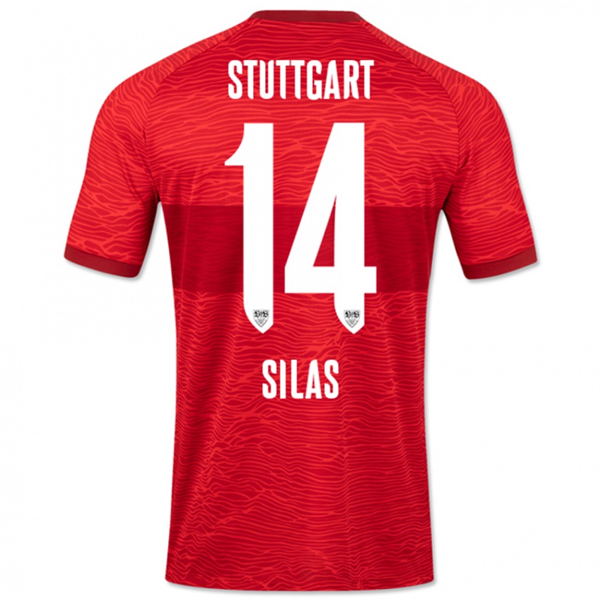 Herren Silas #14 Rot Auswärtstrikot Trikot 2023/24 T-Shirt Österreich