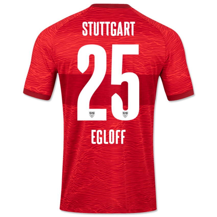 Herren Lilian Egloff #25 Rot Auswärtstrikot Trikot 2023/24 T-Shirt Österreich