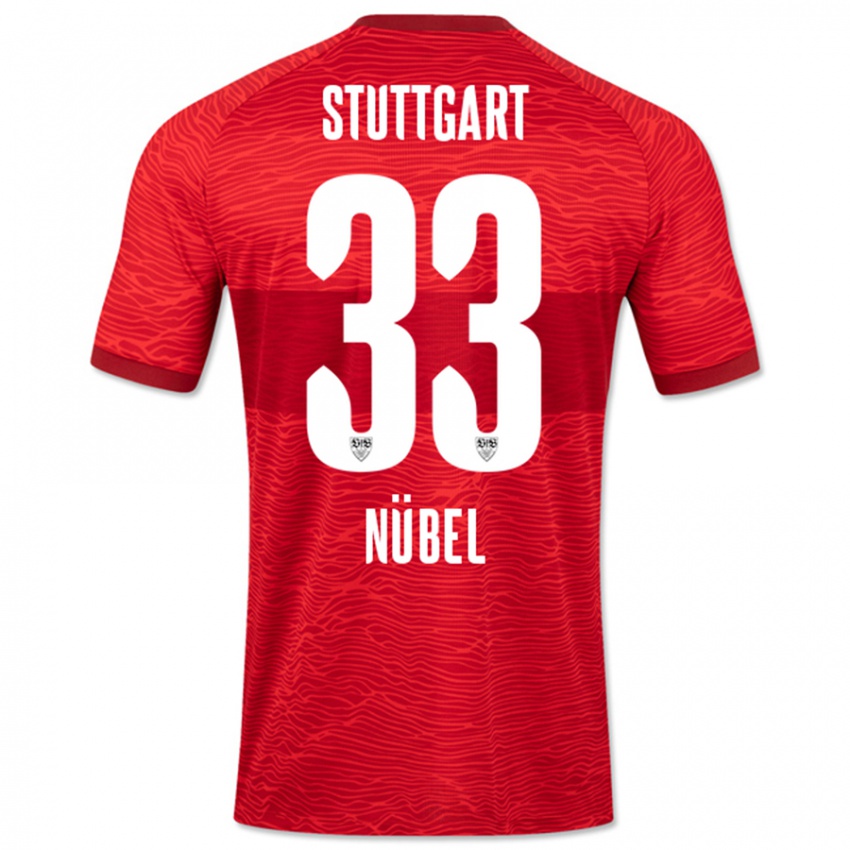 Herren Alexander Nübel #33 Rot Auswärtstrikot Trikot 2023/24 T-Shirt Österreich