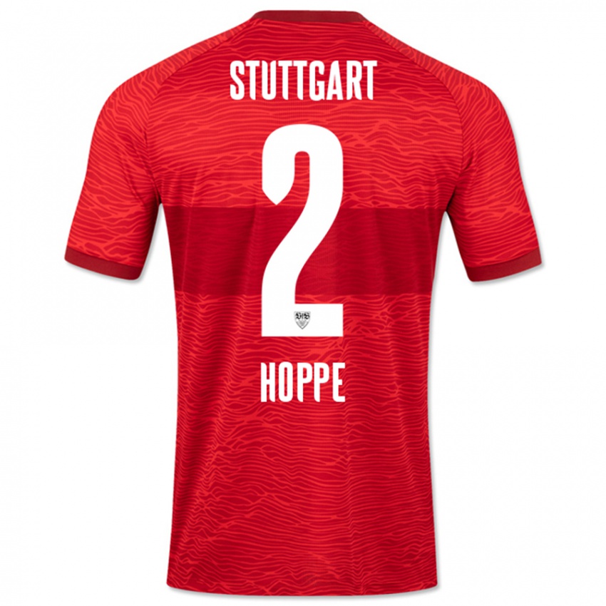 Herren Mattis Hoppe #2 Rot Auswärtstrikot Trikot 2023/24 T-Shirt Österreich