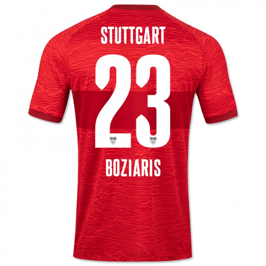 Herren Giannis Boziaris #23 Rot Auswärtstrikot Trikot 2023/24 T-Shirt Österreich