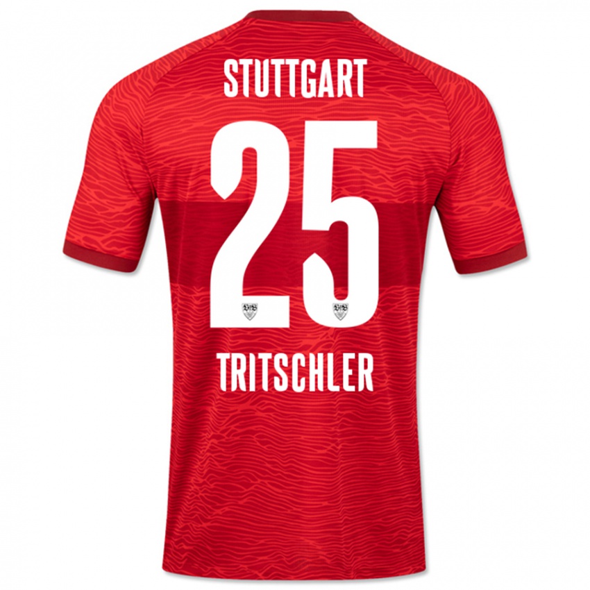 Herren David Tritschler #25 Rot Auswärtstrikot Trikot 2023/24 T-Shirt Österreich