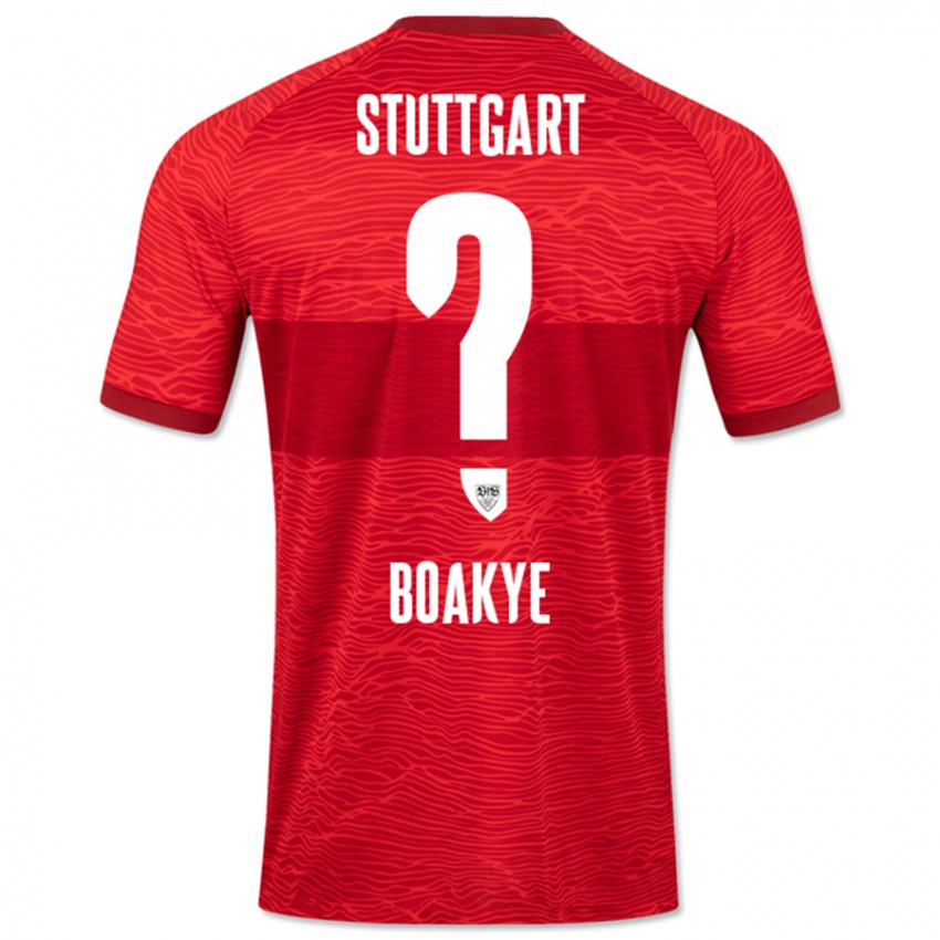 Herren Benjamin Boakye #0 Rot Auswärtstrikot Trikot 2023/24 T-Shirt Österreich