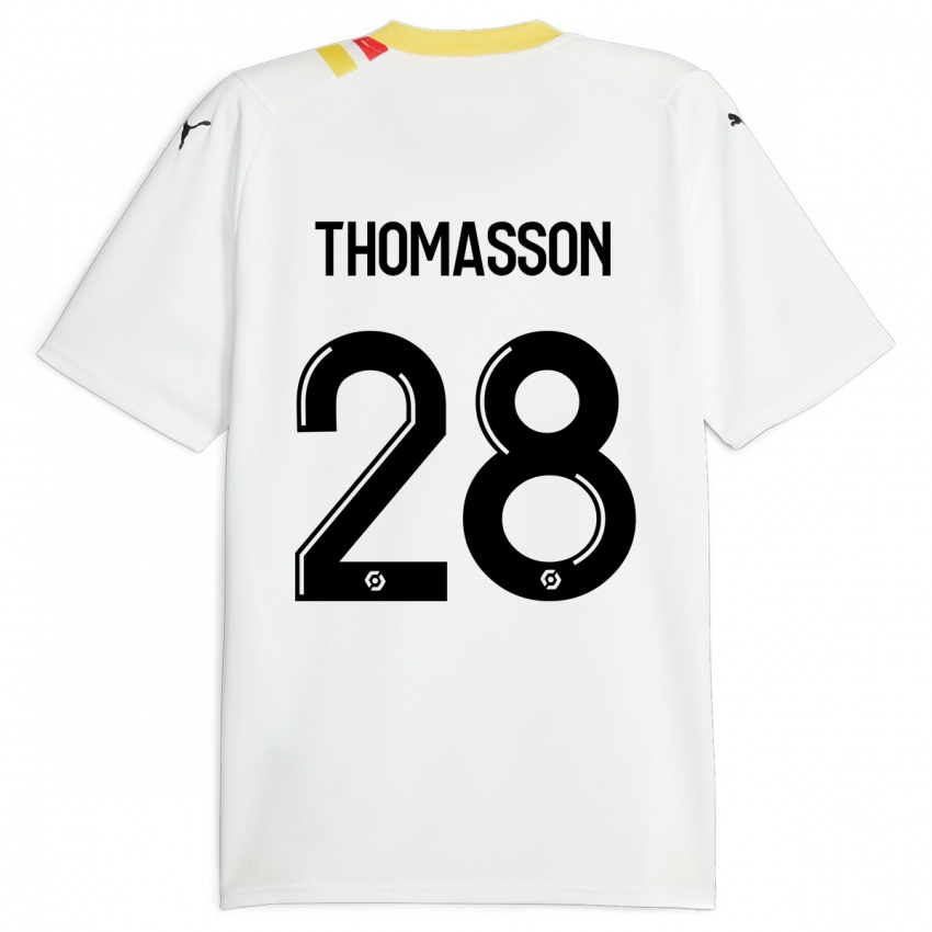 Herren Adrien Thomasson #28 Schwarz Auswärtstrikot Trikot 2023/24 T-Shirt Österreich