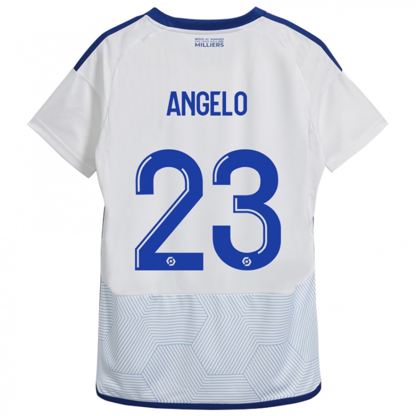 Herren Ângelo #23 Weiß Auswärtstrikot Trikot 2023/24 T-Shirt Österreich