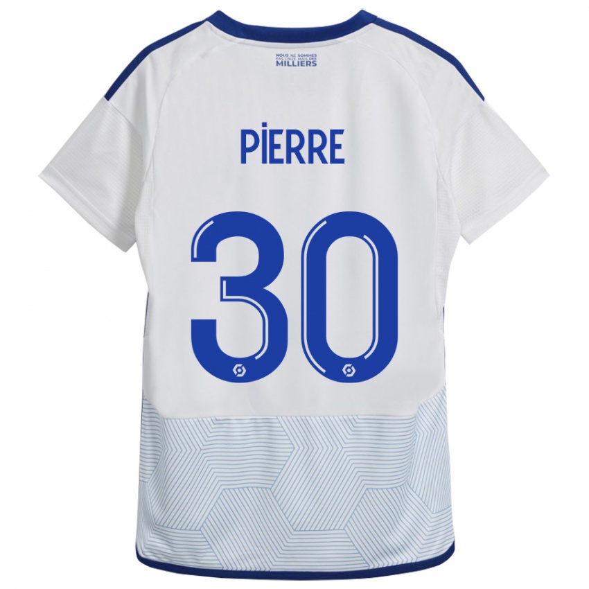 Herren Alexandre Pierre #30 Weiß Auswärtstrikot Trikot 2023/24 T-Shirt Österreich