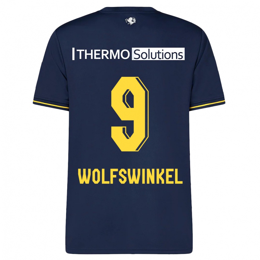 Herren Ricky Van Wolfswinkel #9 Marine Auswärtstrikot Trikot 2023/24 T-Shirt Österreich