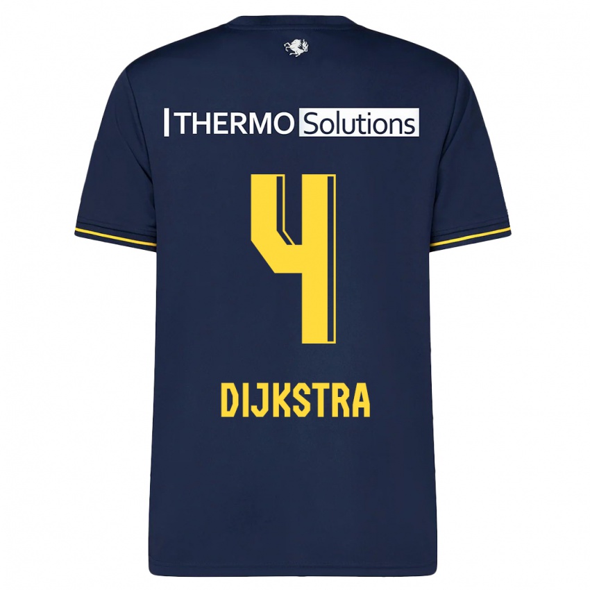 Herren Caitlin Dijkstra #4 Marine Auswärtstrikot Trikot 2023/24 T-Shirt Österreich