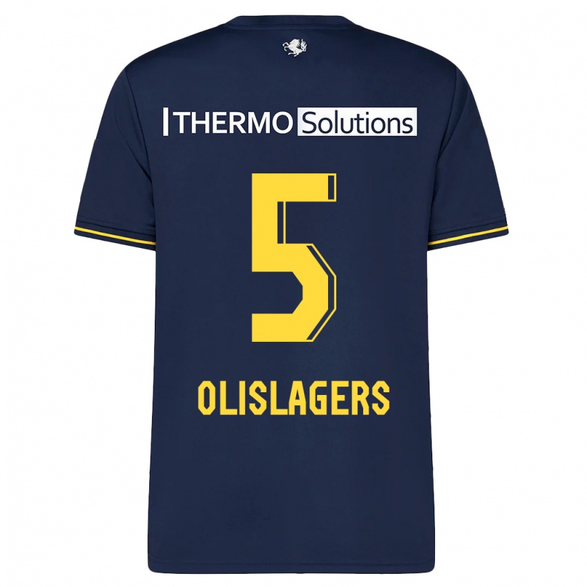 Herren Marisa Olislagers #5 Marine Auswärtstrikot Trikot 2023/24 T-Shirt Österreich