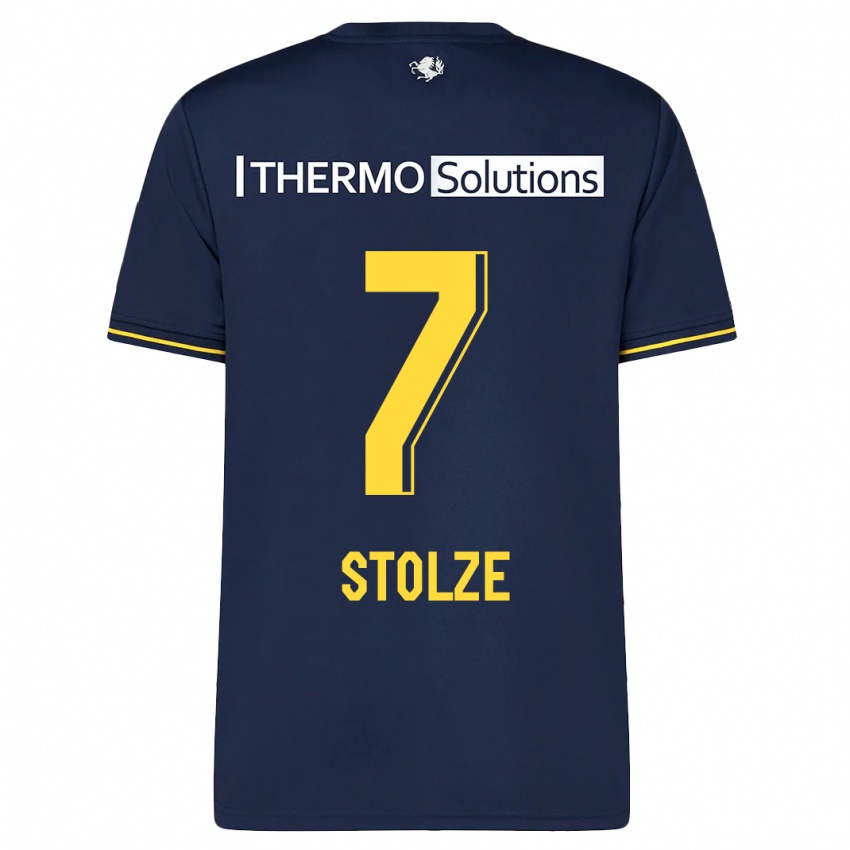 Herren Anna-Lena Stolze #7 Marine Auswärtstrikot Trikot 2023/24 T-Shirt Österreich