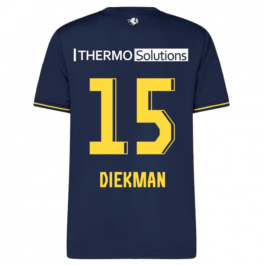 Herren Jill Diekman #15 Marine Auswärtstrikot Trikot 2023/24 T-Shirt Österreich