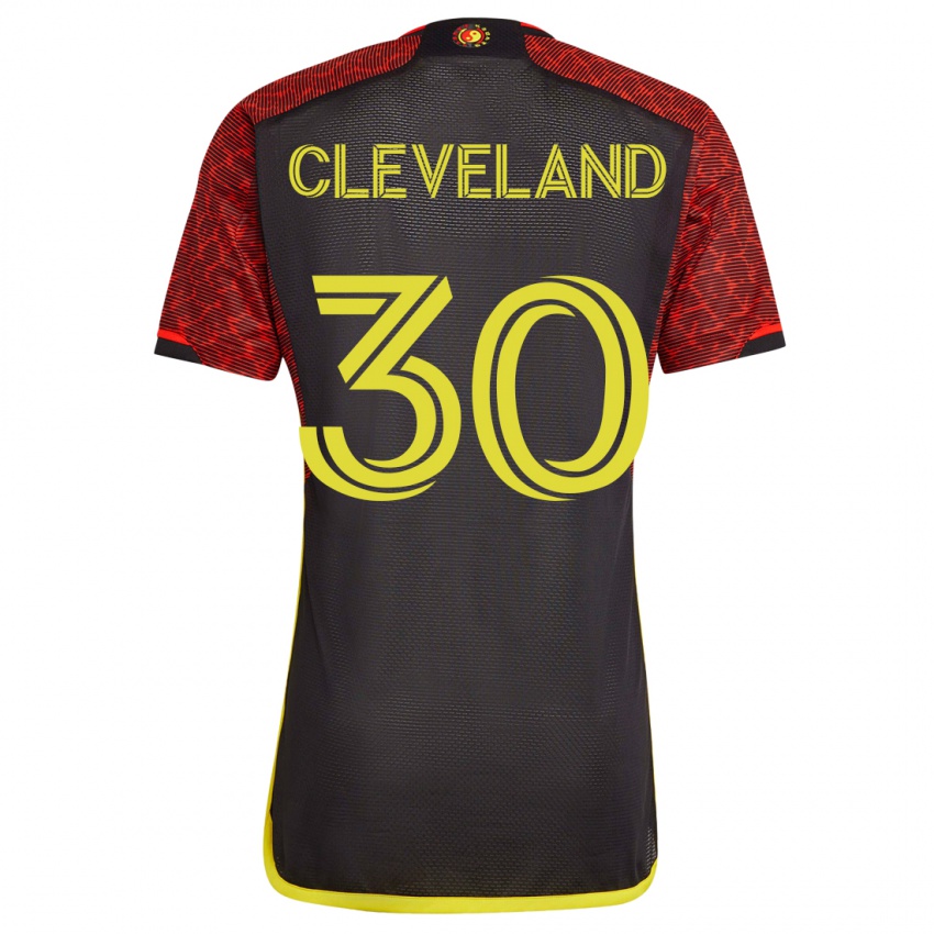 Herren Stefan Cleveland #30 Orangefarben Auswärtstrikot Trikot 2023/24 T-Shirt Österreich