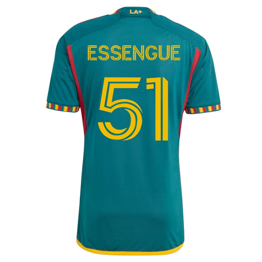 Herren Ascel Essengue #51 Grün Auswärtstrikot Trikot 2023/24 T-Shirt Österreich