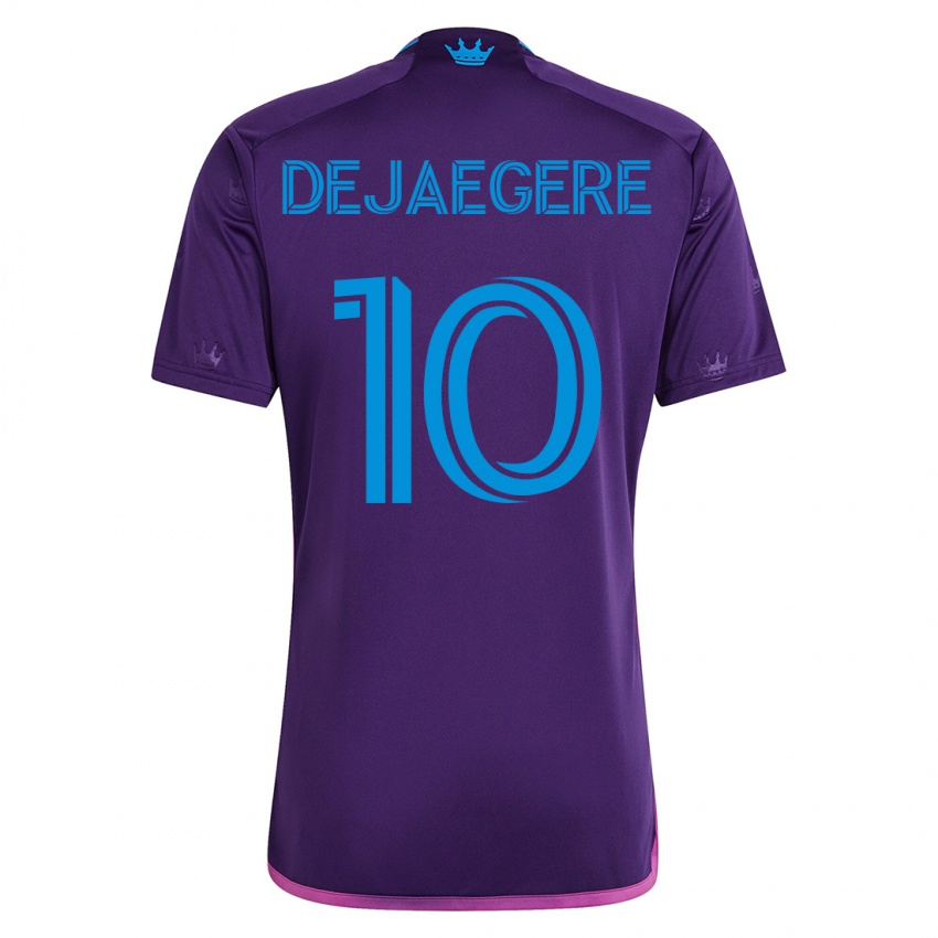 Herren Brecht Dejaegere #10 Violett Auswärtstrikot Trikot 2023/24 T-Shirt Österreich