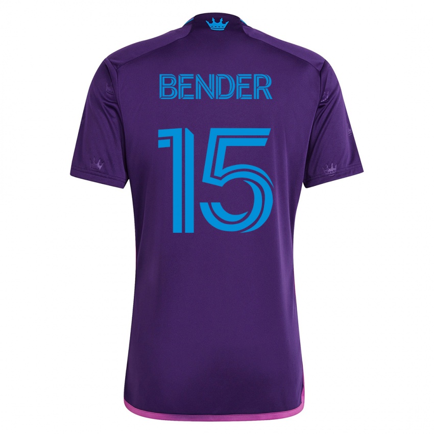 Herren Ben Bender #15 Violett Auswärtstrikot Trikot 2023/24 T-Shirt Österreich