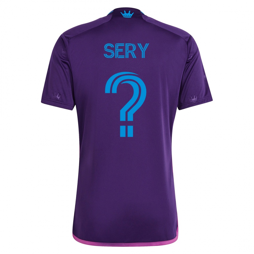 Herren Sam Sery #0 Violett Auswärtstrikot Trikot 2023/24 T-Shirt Österreich