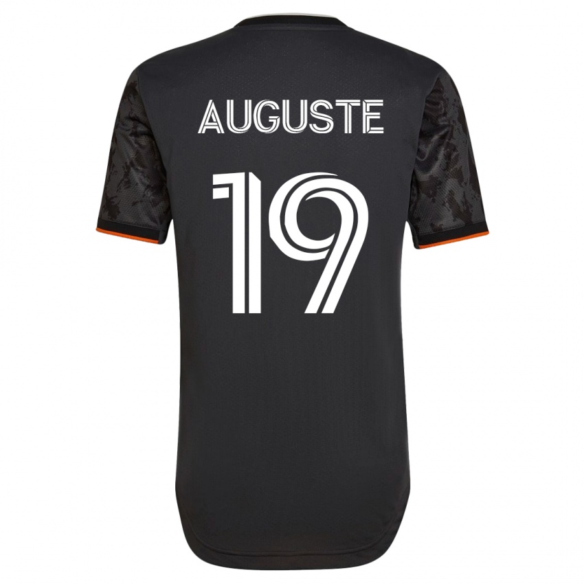 Herren Charles Auguste #19 Schwarz Auswärtstrikot Trikot 2023/24 T-Shirt Österreich