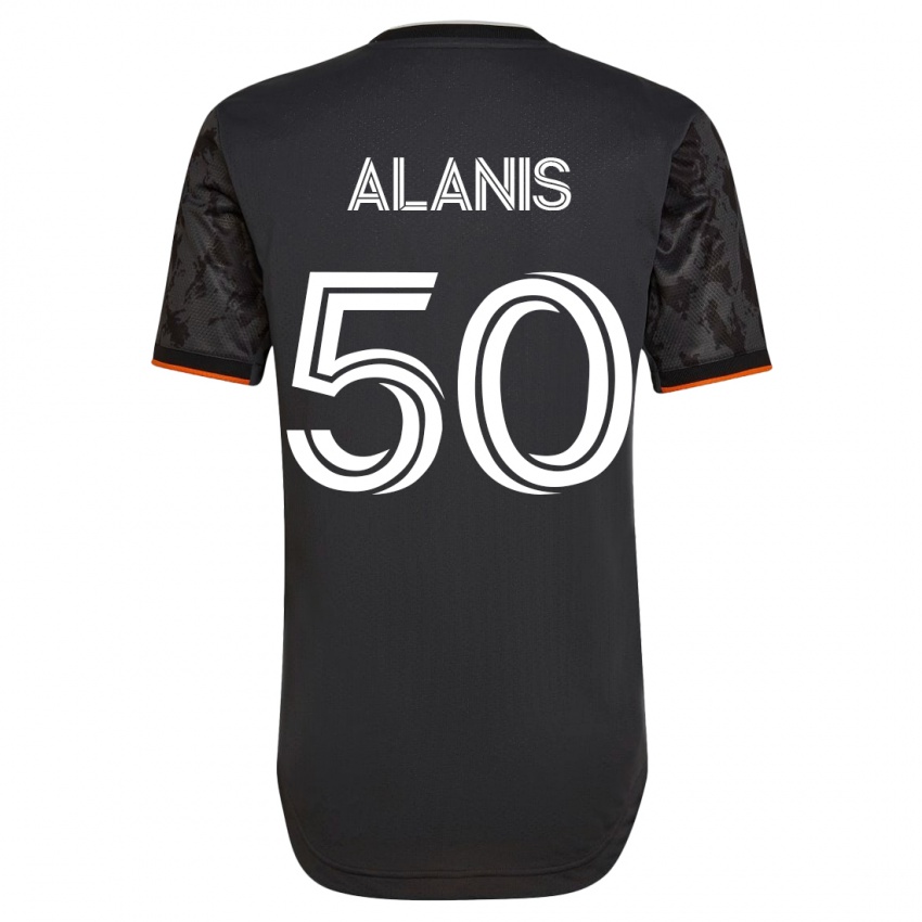 Herren Brian Alanis #50 Schwarz Auswärtstrikot Trikot 2023/24 T-Shirt Österreich