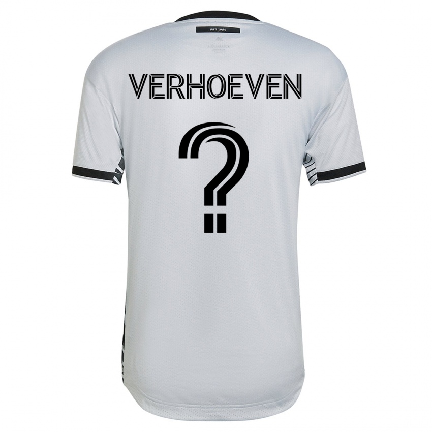 Herren Oscar Verhoeven #0 Weiß Auswärtstrikot Trikot 2023/24 T-Shirt Österreich