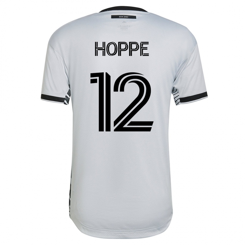 Herren Matthew Hoppe #12 Weiß Auswärtstrikot Trikot 2023/24 T-Shirt Österreich