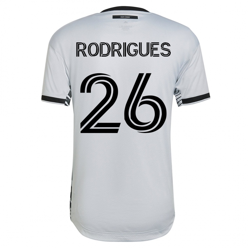 Herren Rodrigues #26 Weiß Auswärtstrikot Trikot 2023/24 T-Shirt Österreich