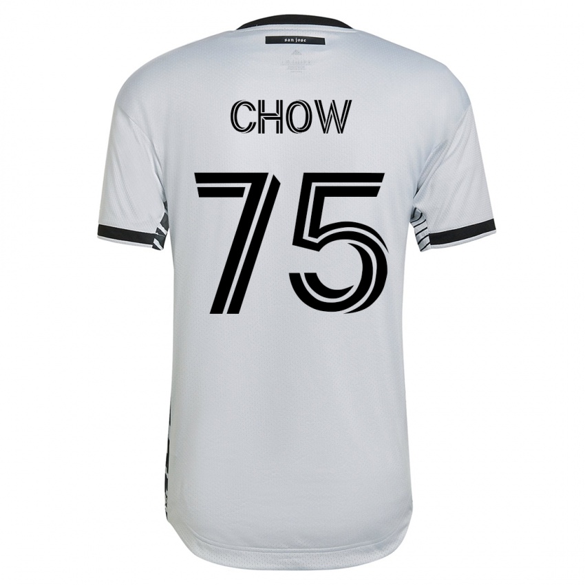 Herren Alex Chow #75 Weiß Auswärtstrikot Trikot 2023/24 T-Shirt Österreich