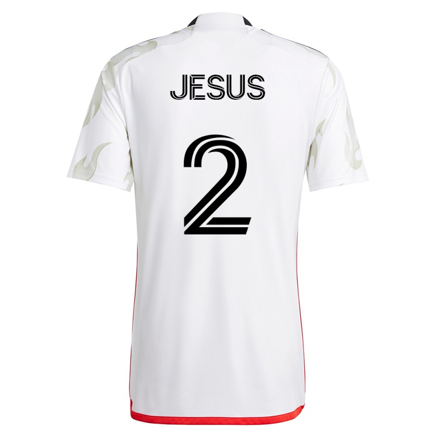 Herren Geovane Jesus #2 Weiß Auswärtstrikot Trikot 2023/24 T-Shirt Österreich