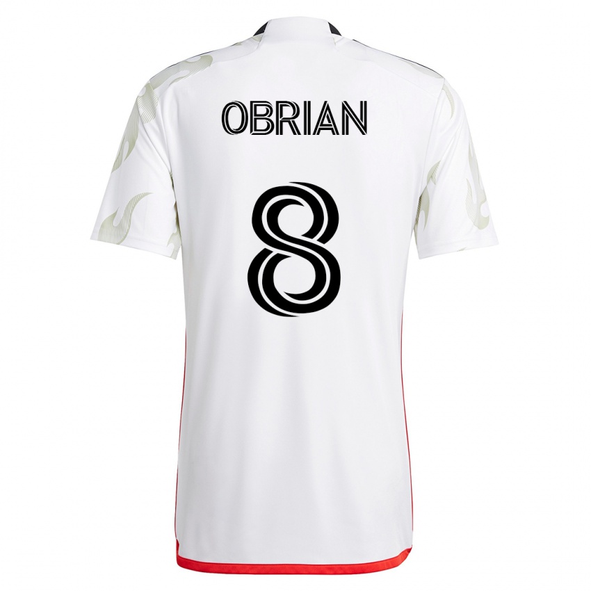 Herren Jáder Obrian #8 Weiß Auswärtstrikot Trikot 2023/24 T-Shirt Österreich