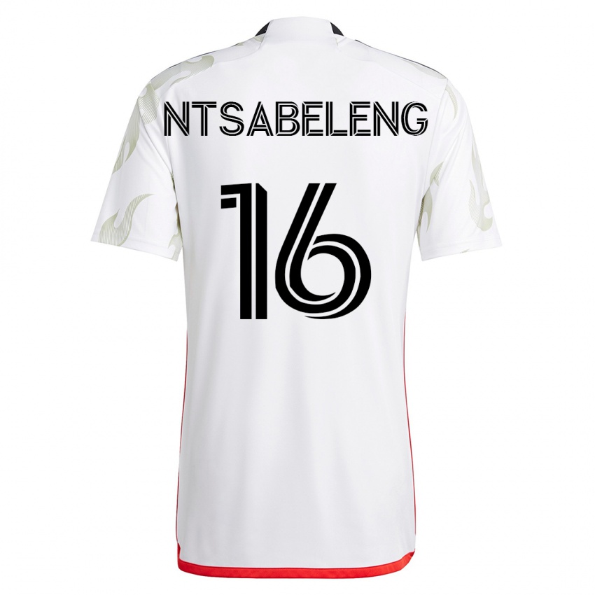 Herren Tsiki Ntsabeleng #16 Weiß Auswärtstrikot Trikot 2023/24 T-Shirt Österreich