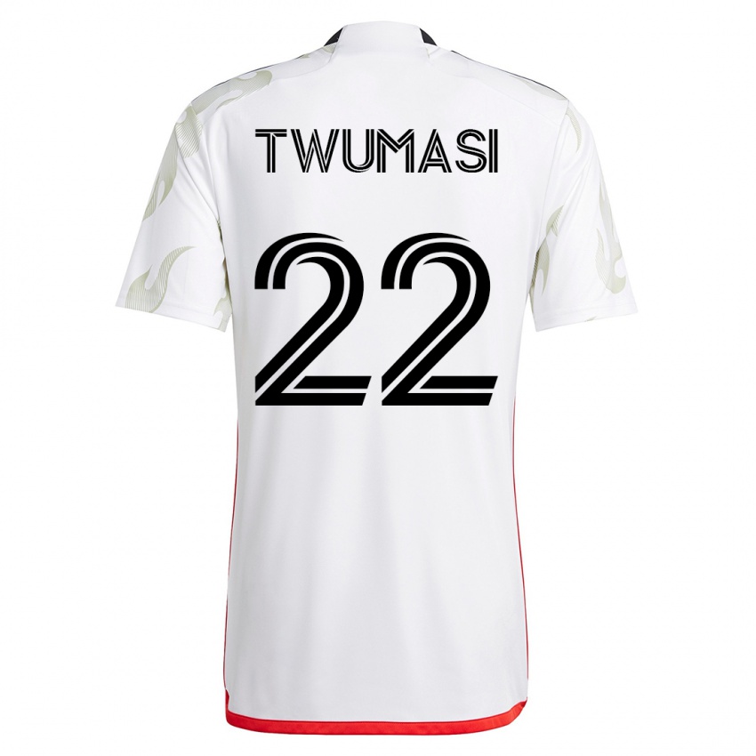 Herren Ema Twumasi #22 Weiß Auswärtstrikot Trikot 2023/24 T-Shirt Österreich