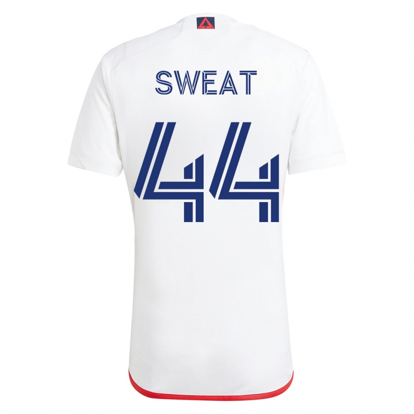 Herren Ben Sweat #44 Weiß Rot Auswärtstrikot Trikot 2023/24 T-Shirt Österreich