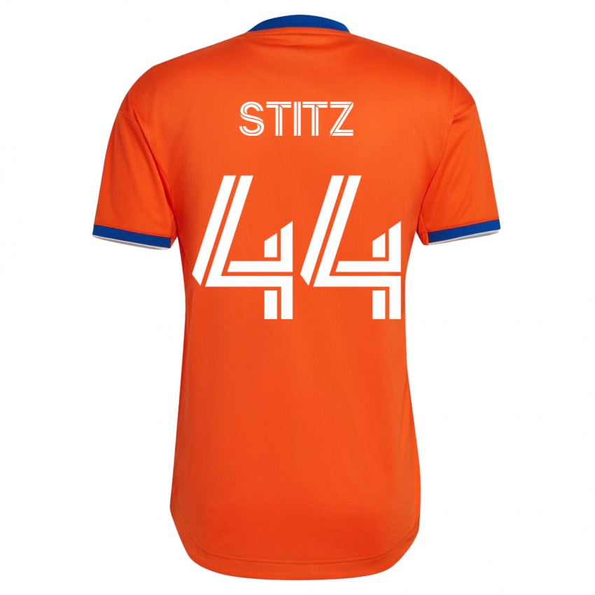 Herren Ben Stitz #44 Weiß Auswärtstrikot Trikot 2023/24 T-Shirt Österreich