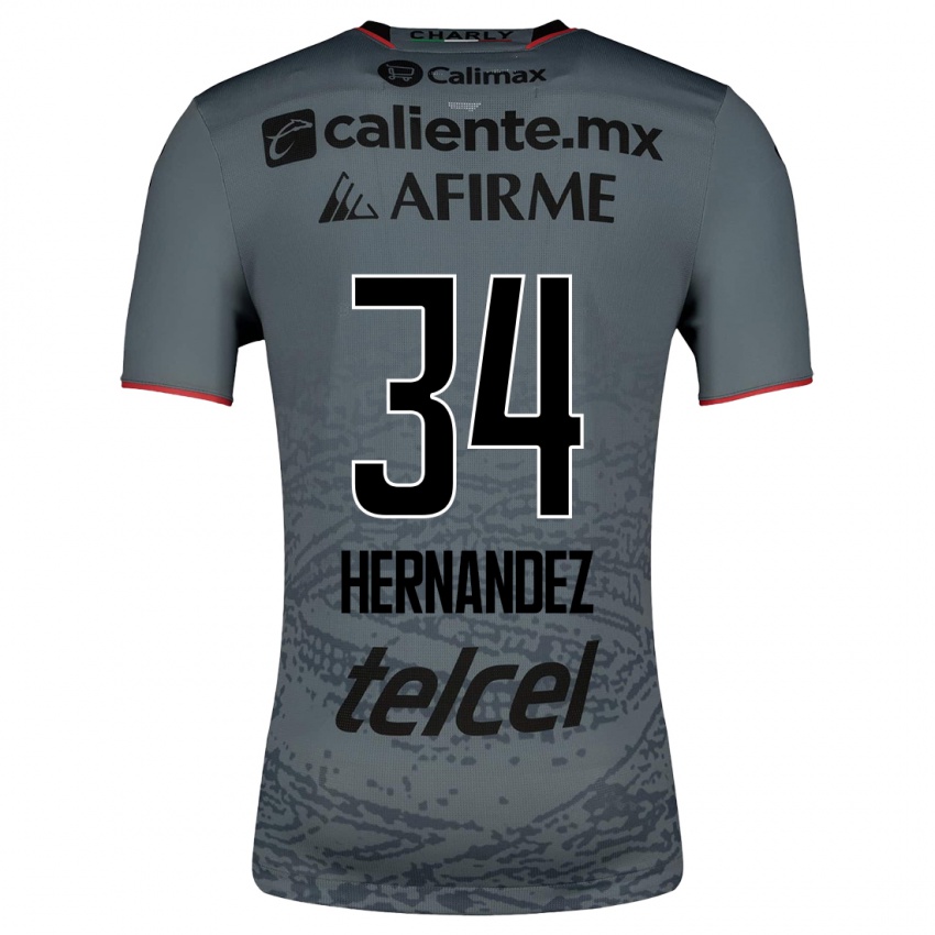 Herren Kimberly Hernandez #34 Grau Auswärtstrikot Trikot 2023/24 T-Shirt Österreich