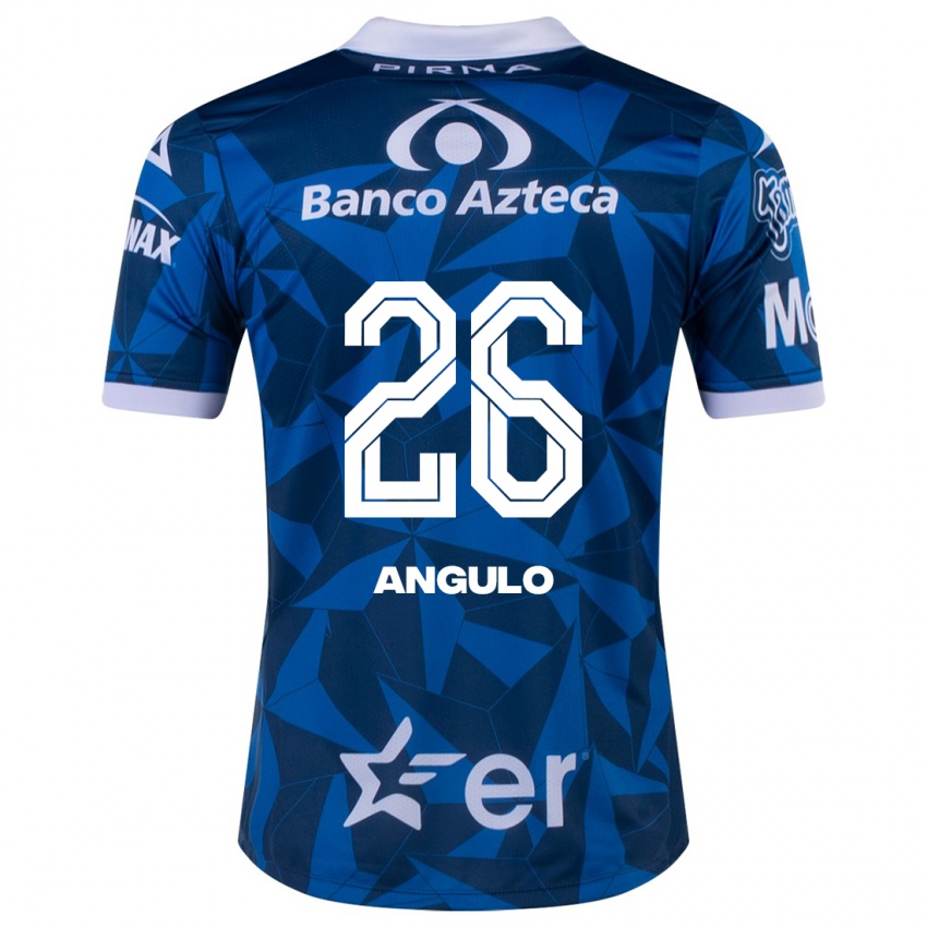 Herren Brayan Angulo #26 Blau Auswärtstrikot Trikot 2023/24 T-Shirt Österreich
