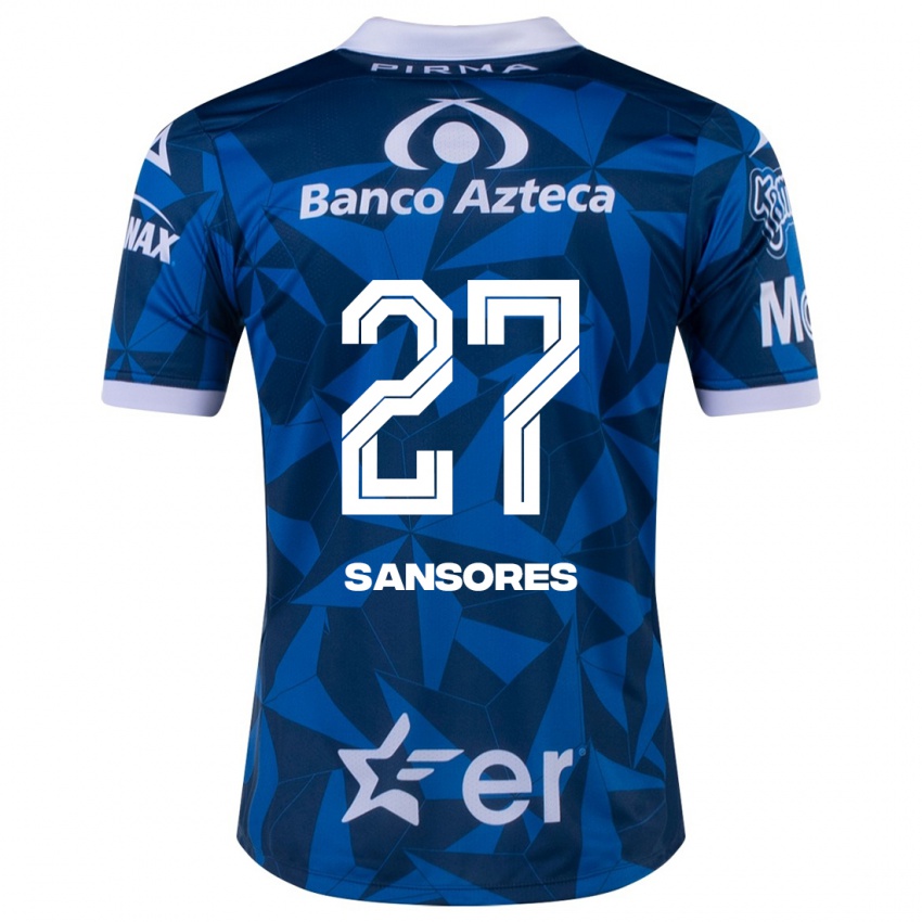 Herren Miguel Sansores #27 Blau Auswärtstrikot Trikot 2023/24 T-Shirt Österreich