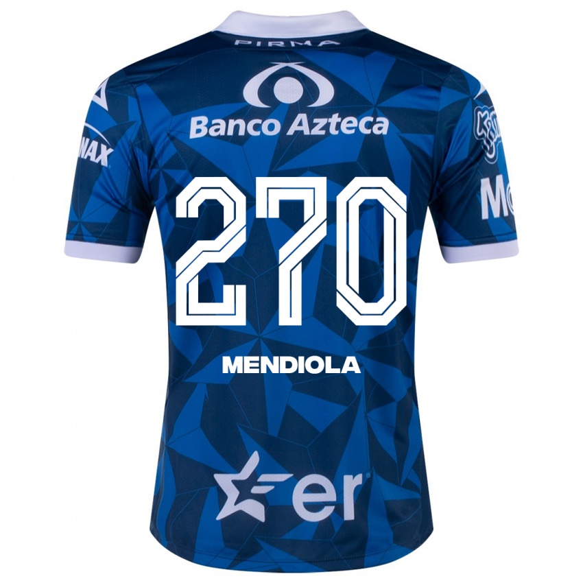 Herren Carlos Mendiola #270 Blau Auswärtstrikot Trikot 2023/24 T-Shirt Österreich