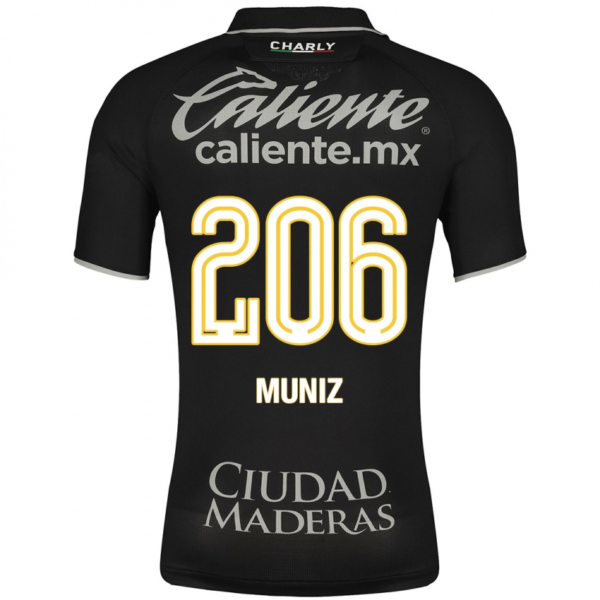Herren Isaác Muñíz #206 Schwarz Auswärtstrikot Trikot 2023/24 T-Shirt Österreich